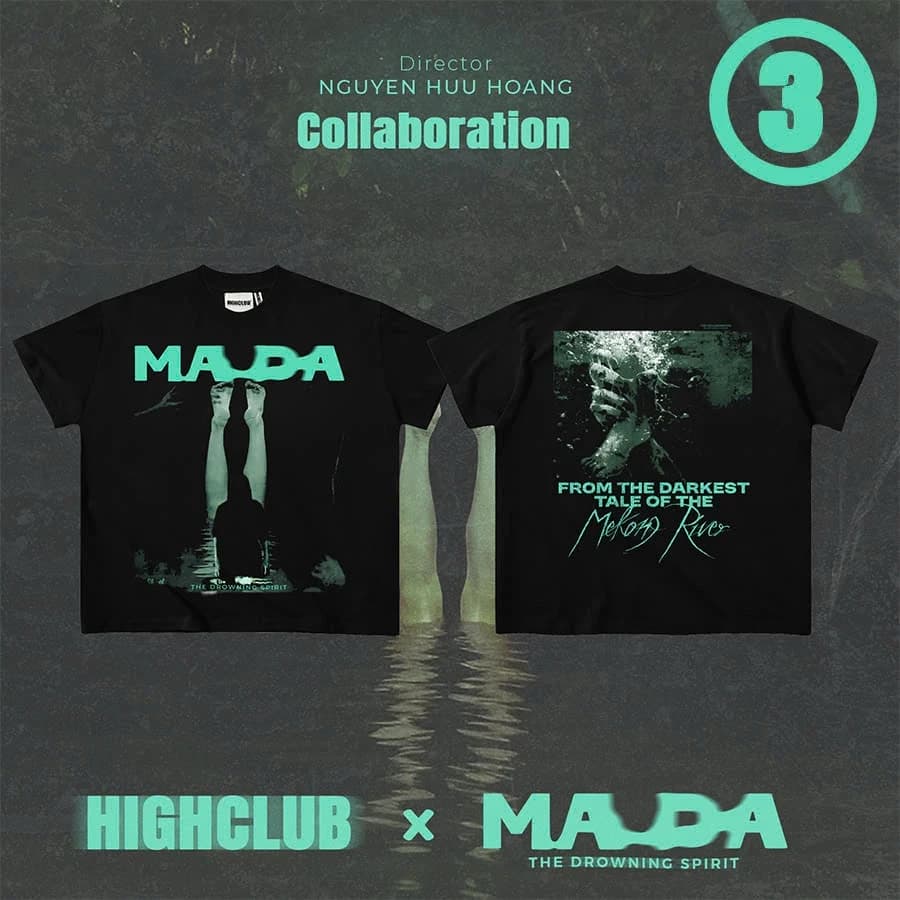 Áo thun MADA TEE 02 X HIGHCLUB màu trắng/ đen - UNISEX