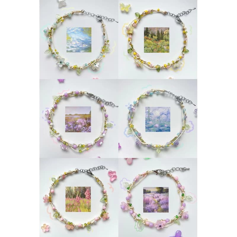 Lắc chân “𝓕𝓵𝓸𝔀𝓮𝓻 𝓛𝓪𝓷𝓭 ” - Vòng đeo chân Handmade - HYGGE ♡.•*