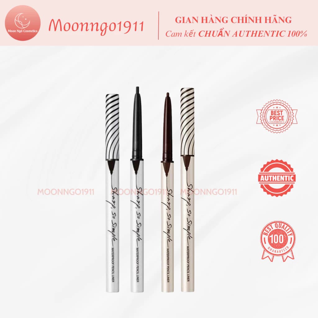 Chì kẻ mắt 𝐂𝐥𝐢𝐨 Sharp So Simple Waterproof Pencil Liner
