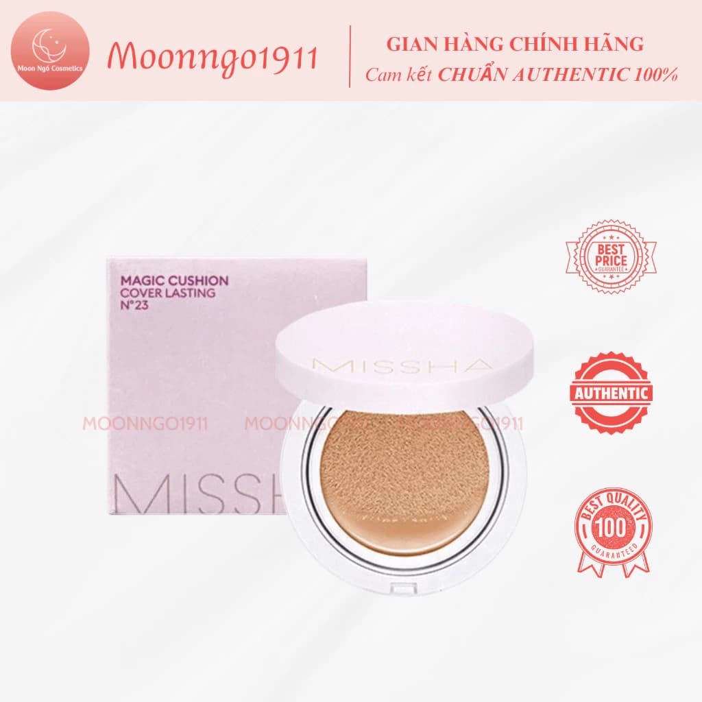 Phấn Nước Missha HỒNG Magic Cushion Cover Lasting SPF50+/PA+++