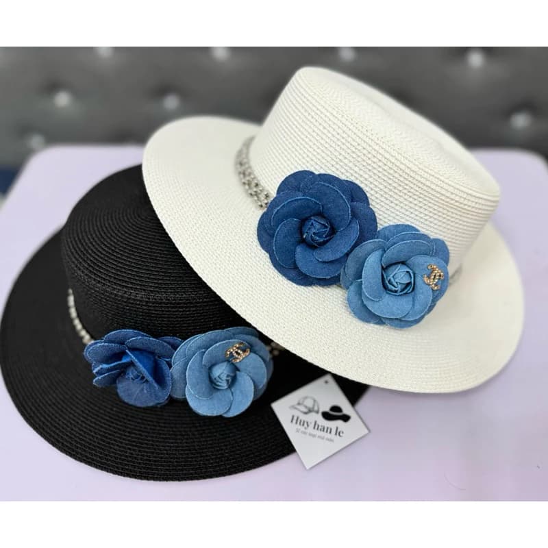 Mũ / nón đầu bằng hoa trà, bao chất đẹp