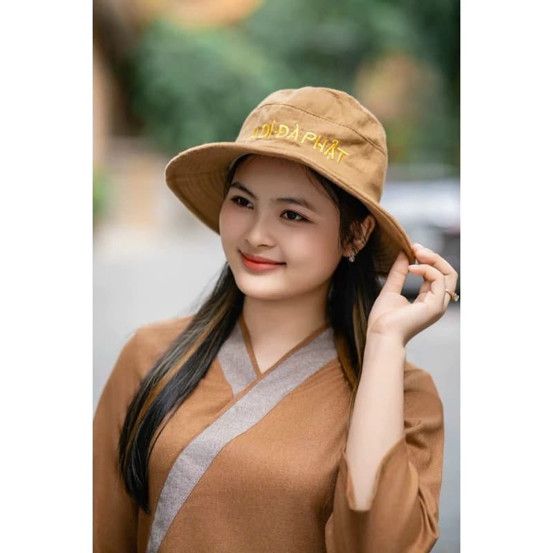 Nón Phật Tử Đi Chùa TUỆ KHANH - Mũ Đi Chùa Che Nắng - Phụ Kiện Đi Chùa Thanh Tịnh - Cho Nam Nữ