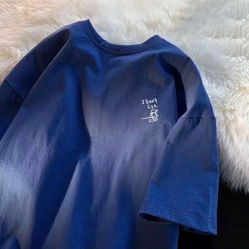 áo thun phông nữ nam unisex 3158 form to rộng tay lỡ KONOVA chất liệu cotton in chữ i dont