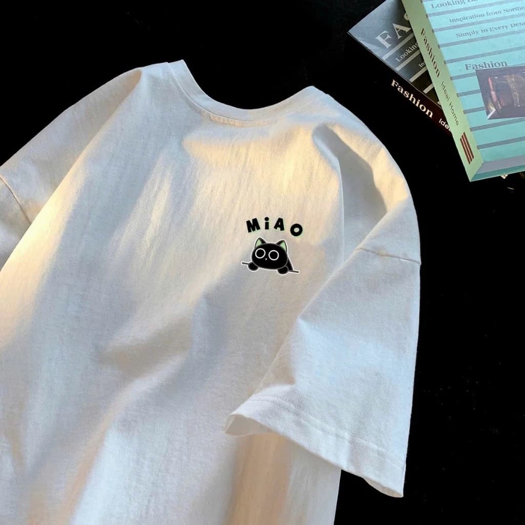 Áo phông thun 3158 nữ nam form rộng tay lỡ chất liệu cotton khô KONOVA in hình chữ PROGRESS
