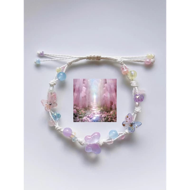 Vòng tay “ 𝓟𝓲𝓷𝓴 𝓓𝓸𝓸𝓻 “ - Vòng tay Handmade - HYGGE ♡.•*