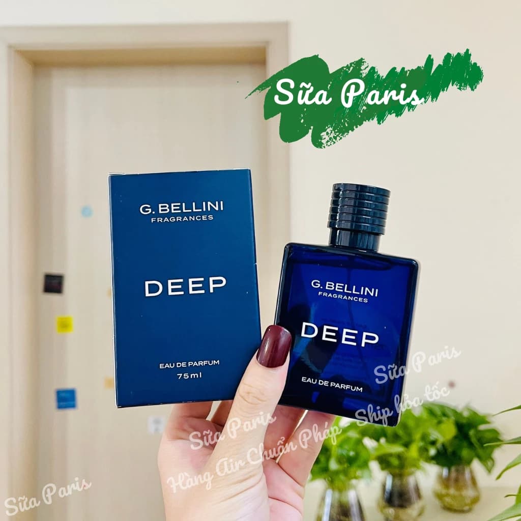 Nước hoa dành cho nam DEEP - G.bellini EDT 75ml, hàng Pháp có bill_Sữa Paris Aderma