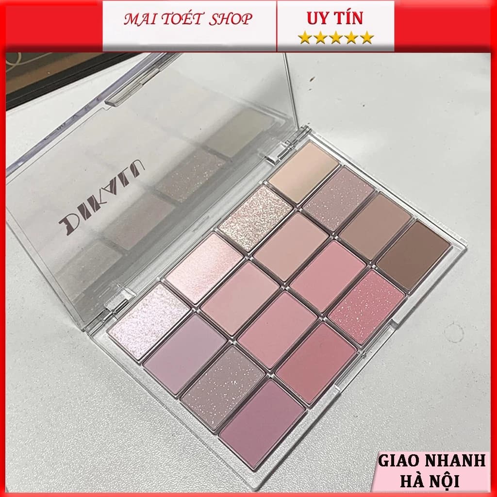Bảng Phấn Mắt Dikalu 16 ô nhũ lì lâu trôi kháng nước