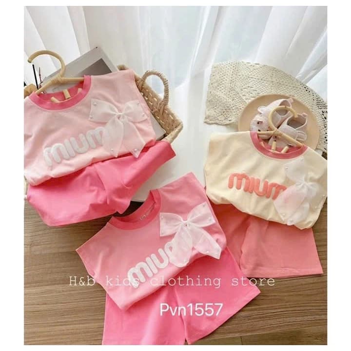 BỘ MIU MIU CHO BÉ GÁI SIZE CHO BÉ 6-18KG