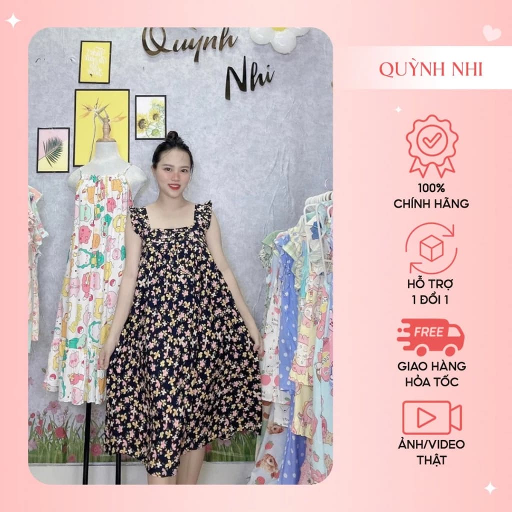 VAY20_VÁY TOLE LANH DÂY BẢN CÁNH TIÊN, BO CHUN PHÍA SAU, CÓ SIZE