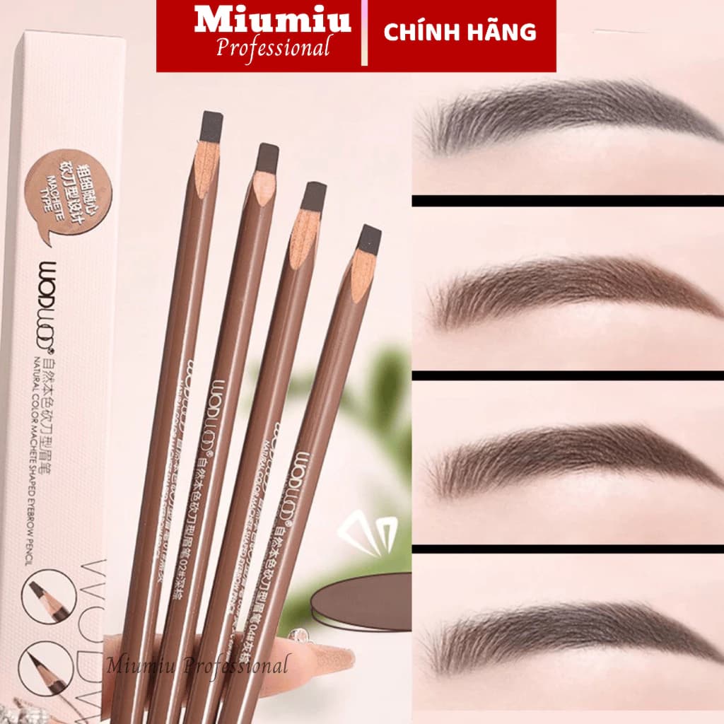 Chì kẻ mày WODWOD phẩy sợi lõi cứng dễ kẻ chống thấm nước và lâu trôi