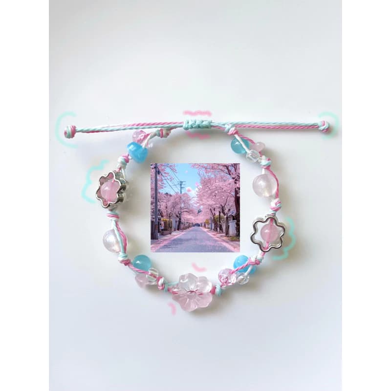 Vòng tay “ Sakura “ - Vòng tay Handmade - HYGGE ♡.•*
