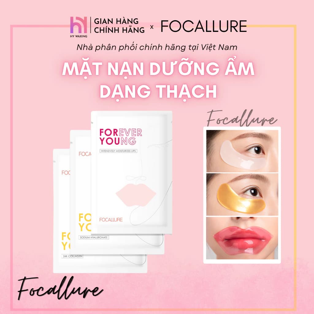 [HOT] Combo 5 Mặt Nạ Ngủ Môi Dưỡng Ẩm, Làm Hồng Môi FOCALLURE Collagen Crystal Moisturizing Lip Mask