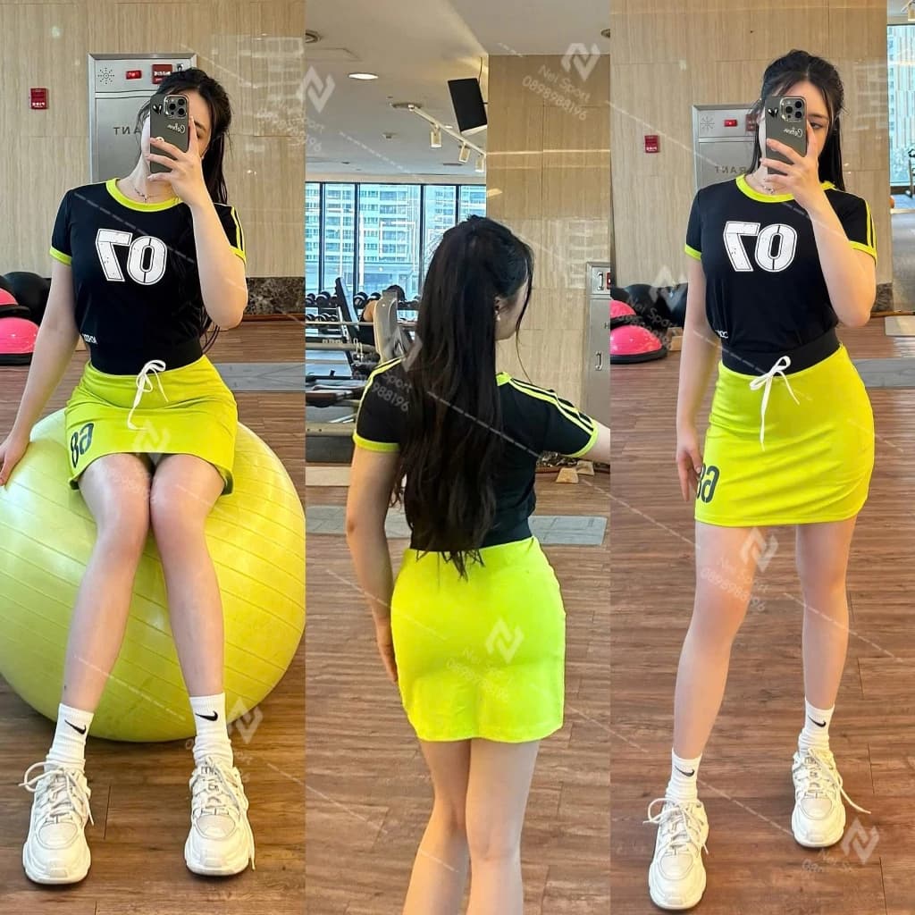 [PICKLEBALL] Bộ váy Áo chơi Picleball, Golf Tennis Cầu Lông nữ phong cách trẻ trung năng động