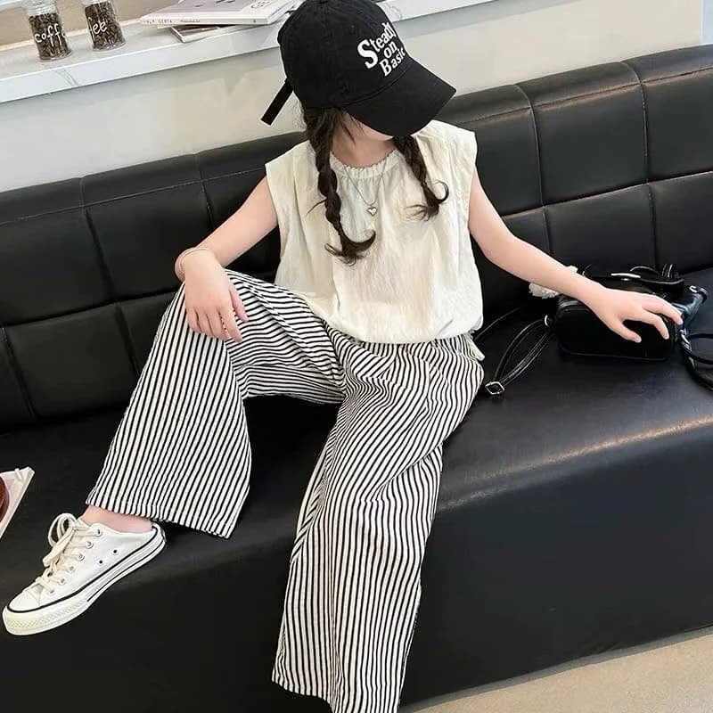 (15-65kg) Quần kẻ cực xinh cho bé gái