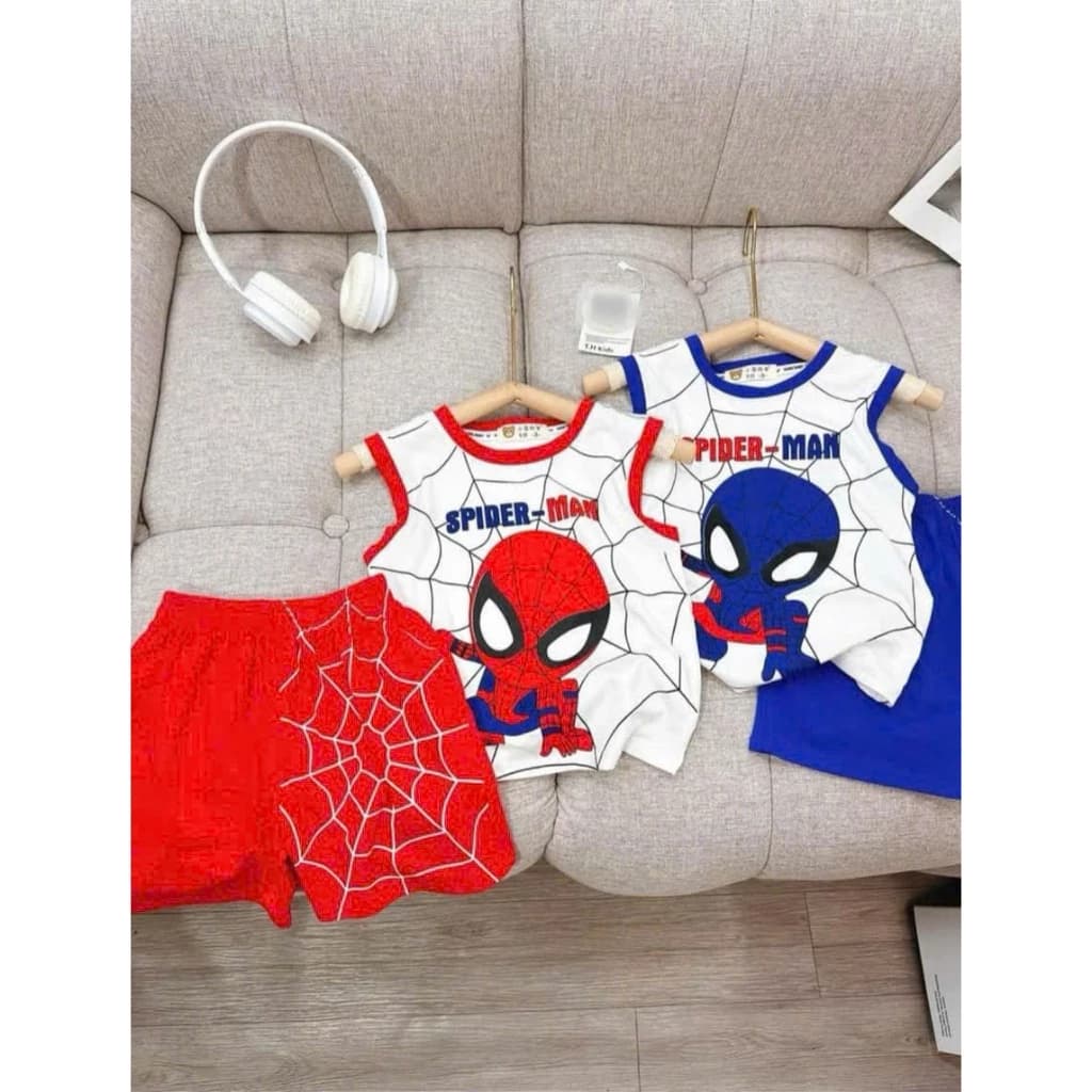 bộ ba lỗ người nhện cho bé 6-18kg
