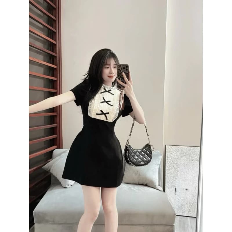 váy thiết kế siêu tôn dáng v07