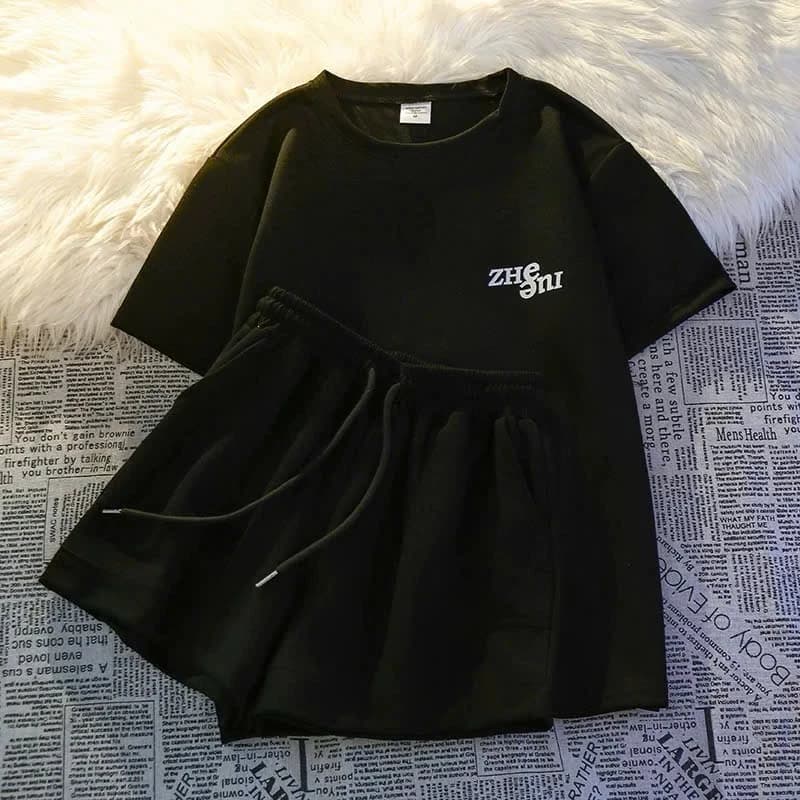 [RẺ VÔ ĐỊCH] SET Bộ Quần Áo Nam Nữ ZHE Unisex - Đồ Bộ Thể Thao Nữ Chất Cotton Mặc Đi Chơi Du Lịch Ullzang