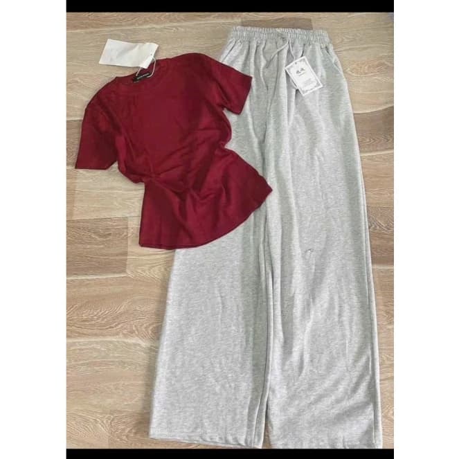 Sét bộ áo thun chất bozip kèm quần dài chất da cá SÉT BỘ DA CÁ siêu xinh phong cách Hàn Quốc ( có tách lẻ) M5528
