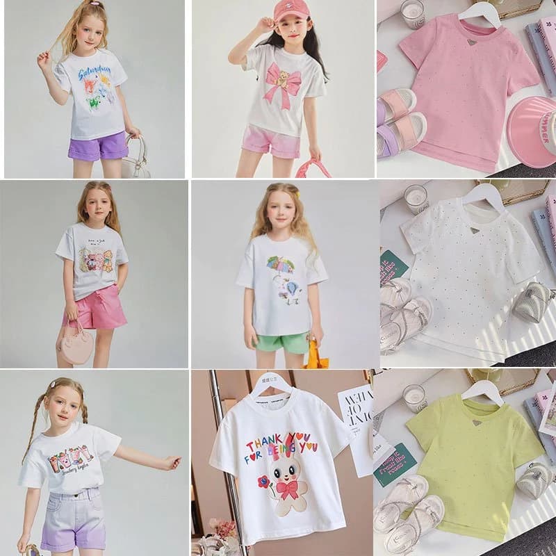 💥THANH LÝ DƯỚI GIÁ NHẬP💥 (14-47kg) BST Mẫu Áo Thun Cộc Tay QCCC mặc đi học, đi biển, đi chơi mùa Hè cho bé Gái