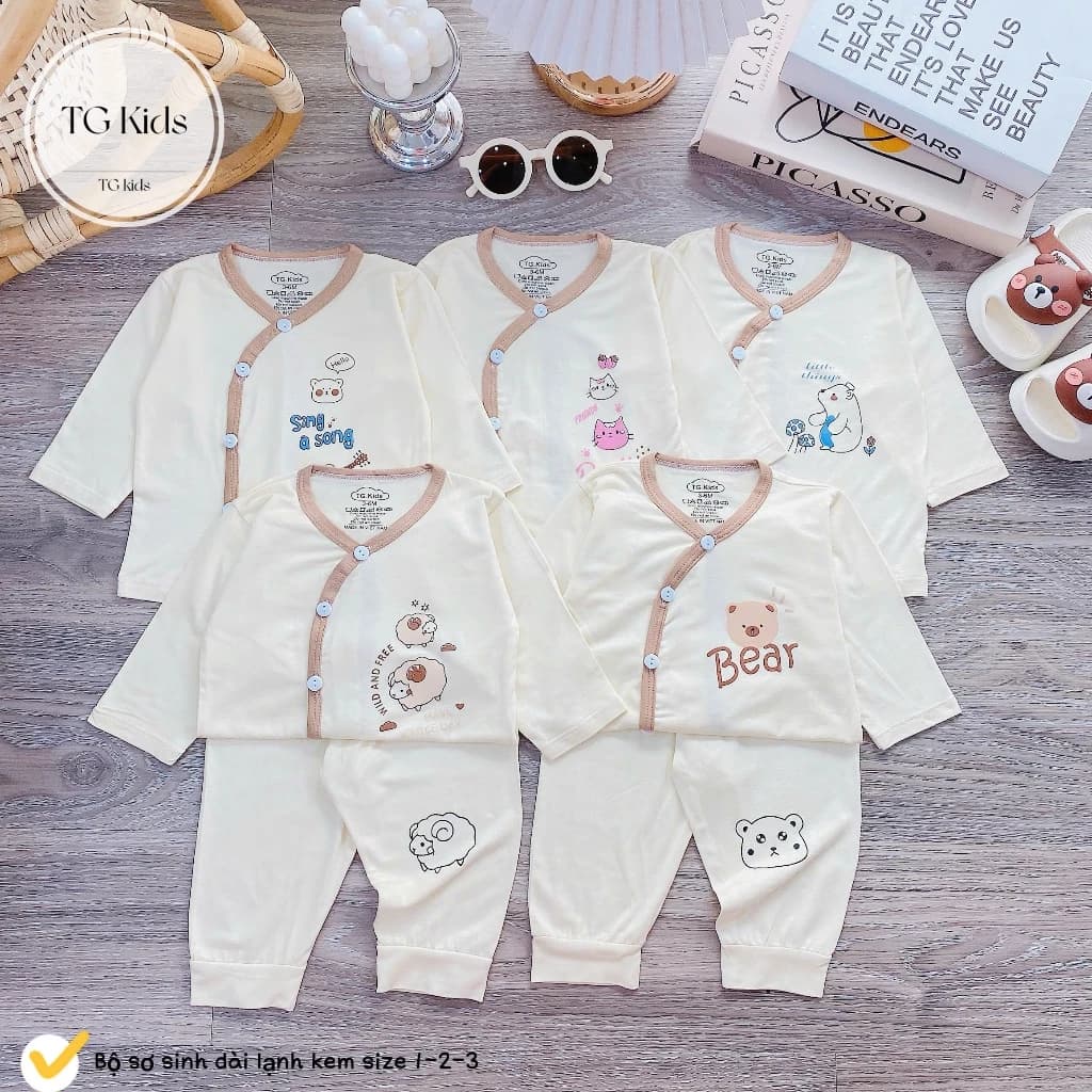 (MS272)Bộ dài tay thun lạnh phong cách Hàn Quốc đáng yêu cho bé-  Đồ bộ cho bé sơ sinh