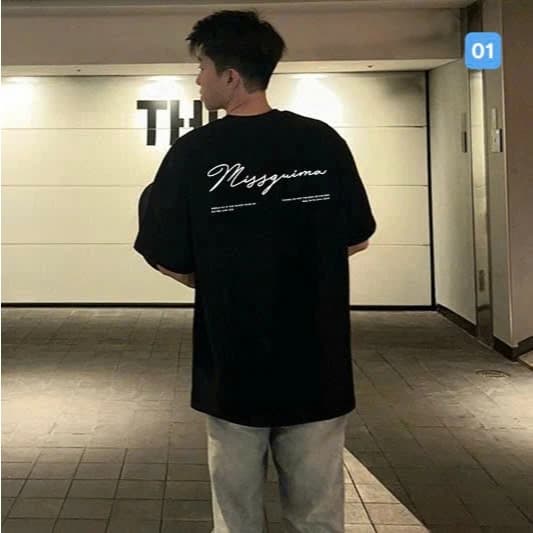 Áo thun nam LOCAL BRAND phong cách Unisex from rộng - ACT01 Cotton co giãn 2 chiều nam nữ màu đen in chữ cỗ tròn