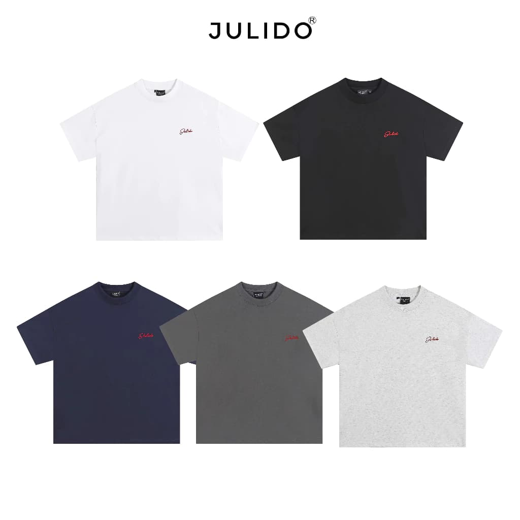 Áo thun cotton nam nữ JULIDO chất liệu vải thuần coton thoáng mát