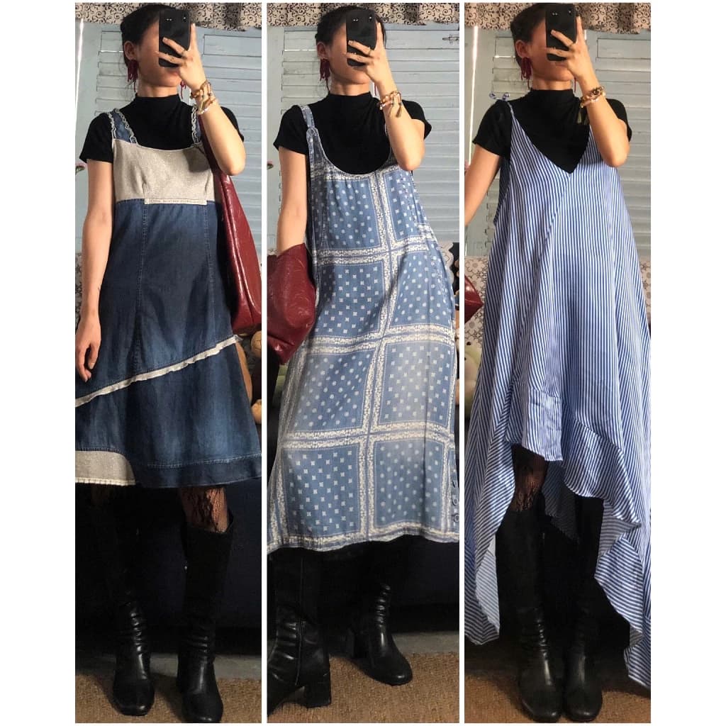 [April6 clothing] Set đầm váy vintage dáng dài