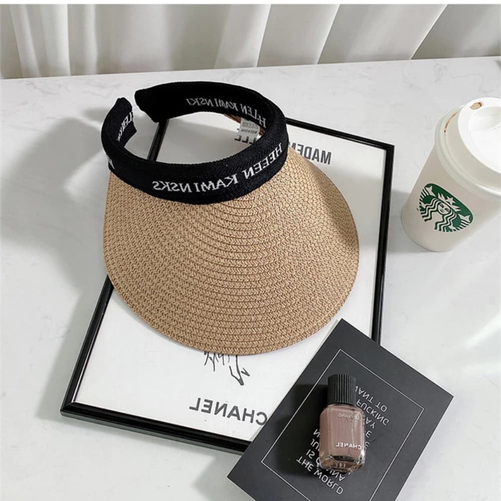 Mũ Cói Nửa Đầu Chống Nắng DIDOOGLT Cho Nữ Cao Cấp Che Nắng Tốt Kiểu Dáng Thời Trang Chắc Chắn