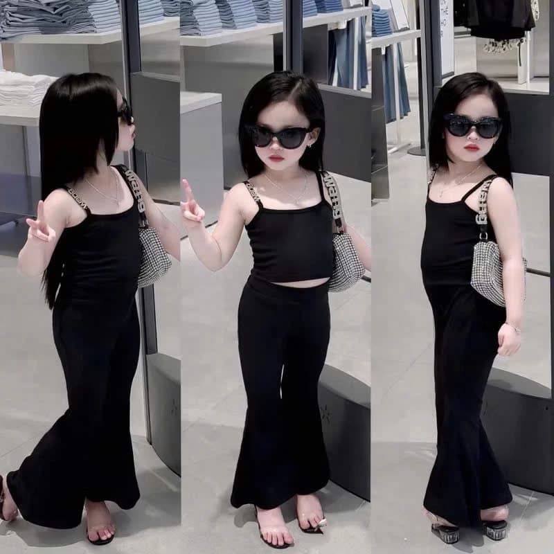 BỘ 2 DÂY QUÂN LOE ĐEN CHO BÉ GÁI