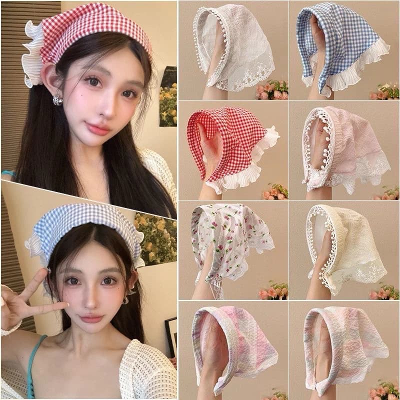 Khăn chùm đi biển AK Acesstory phong cách thời trang retro đi biển summervibes phù hợp nhiều phong cách