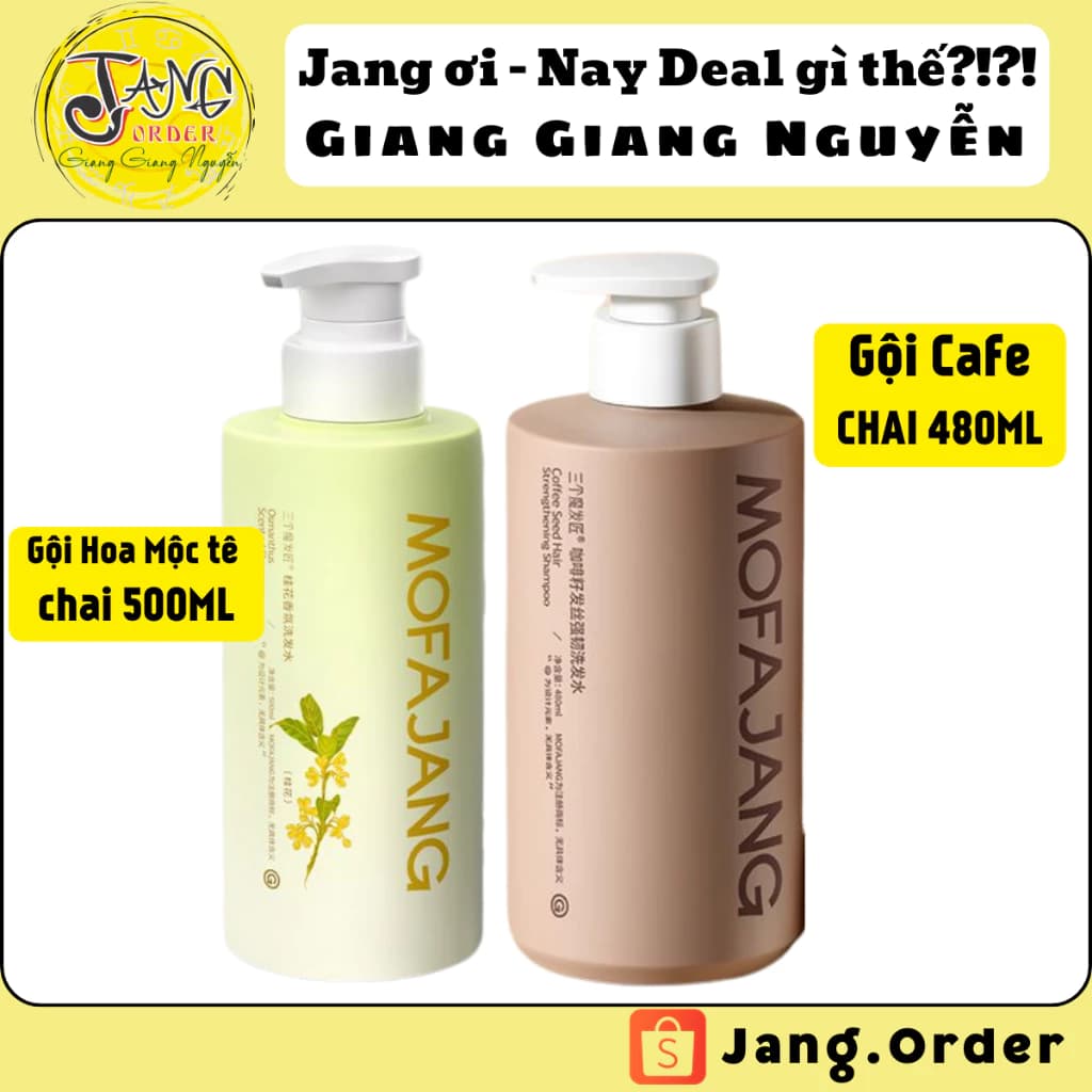 Dầu gội Mofajang Hoa Mộc Tê - Cafe Coffee (chai tròn)