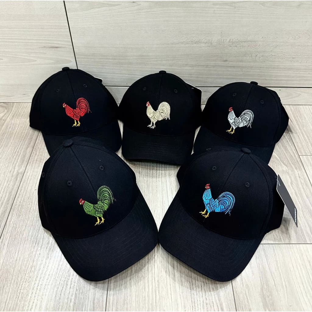 Mũ lưỡi trai thêu hình Con Gà 5 màu ( kim - mộc - thuỷ - hoả - thổ ) Nón kết chống nắng ! free size