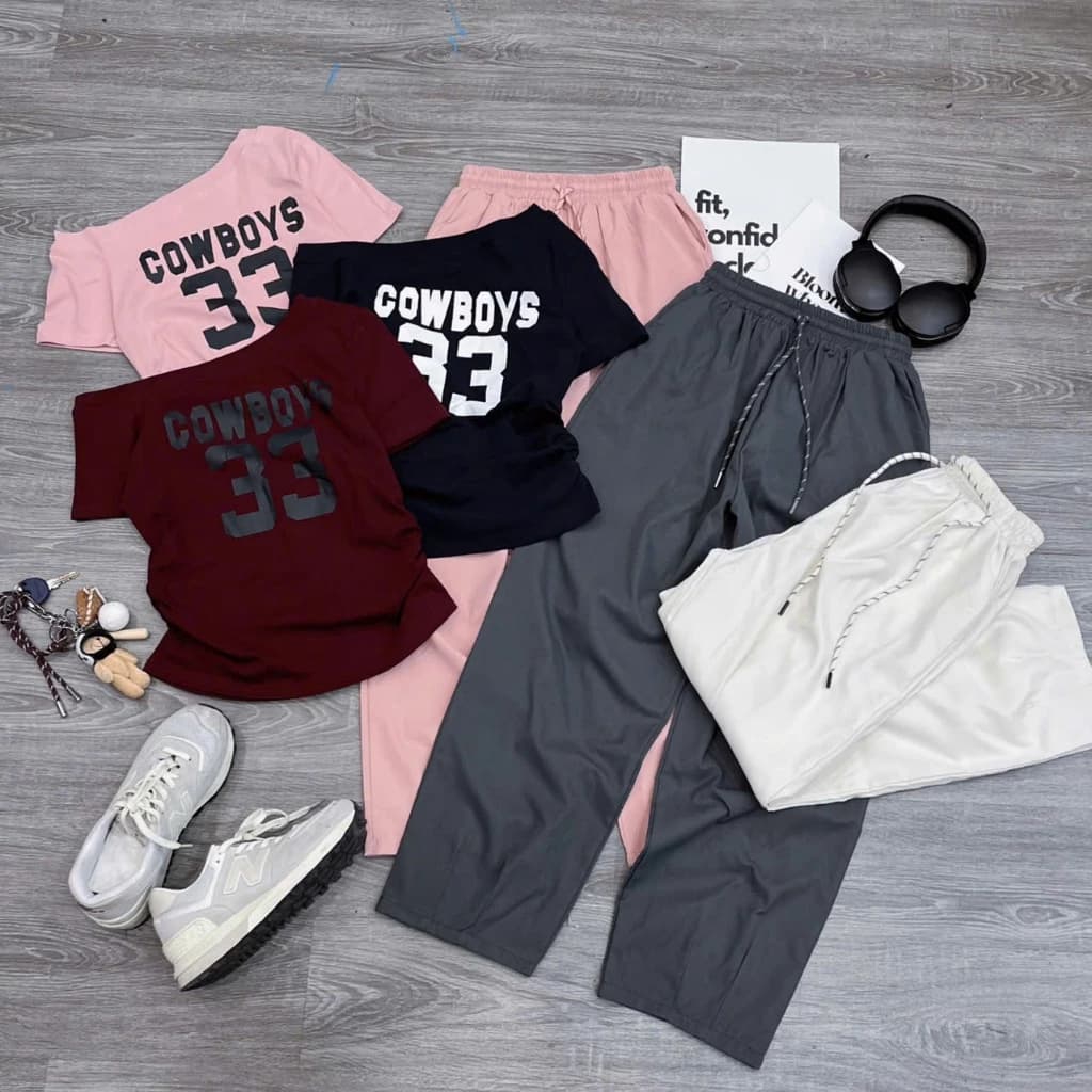 2026. [SÉT QUẦN BAGGY] Sét áo cộc tay chất thun + quần baggy chất thô kaki. Đủ size SMLXL