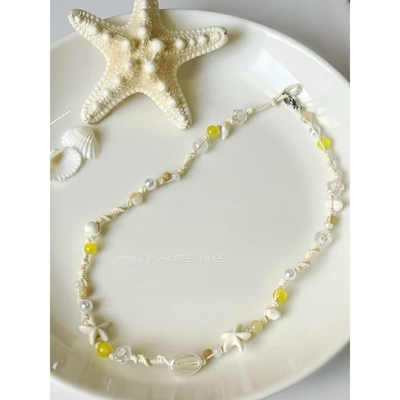 Vòng cổ sao biển mix sò - Dây chuyền đi biển - Dây chuyền Handmade - HYGGE ♡.•*