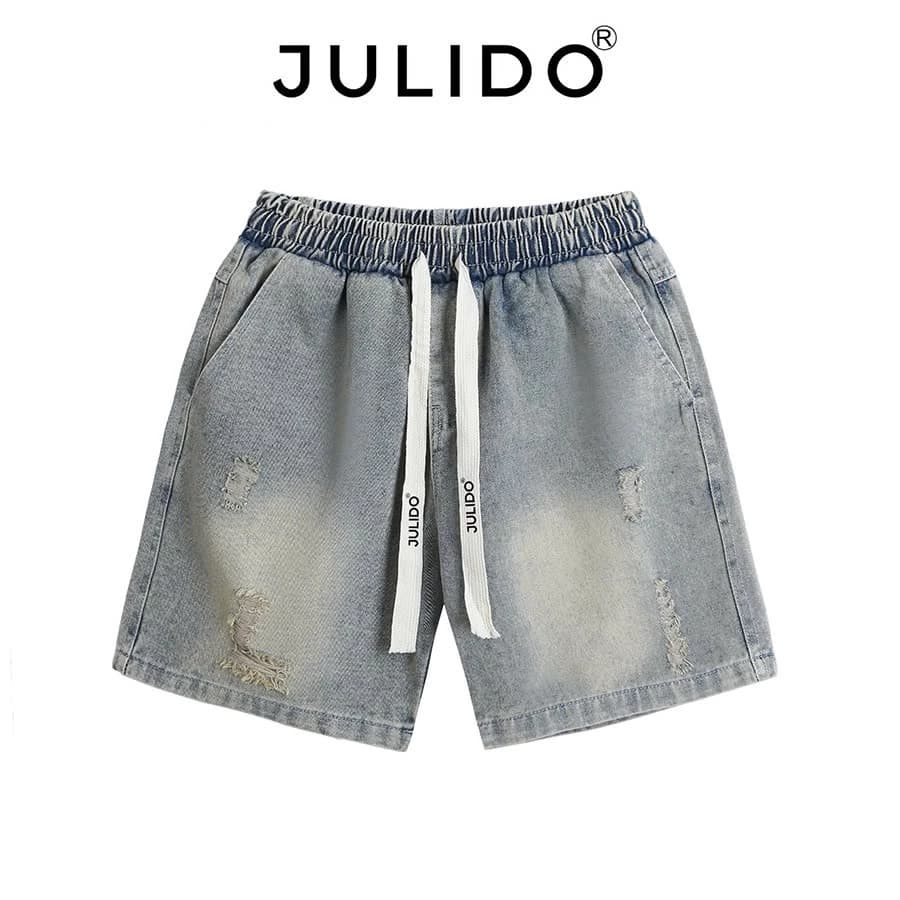 Quần short jean nam chất liệu jean mềm thoáng mát