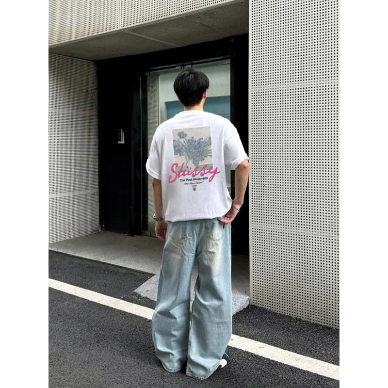 Áo Thun STu Hoa Tím Tem Tag Mác Đầy Đủ Chất Vải Cotton