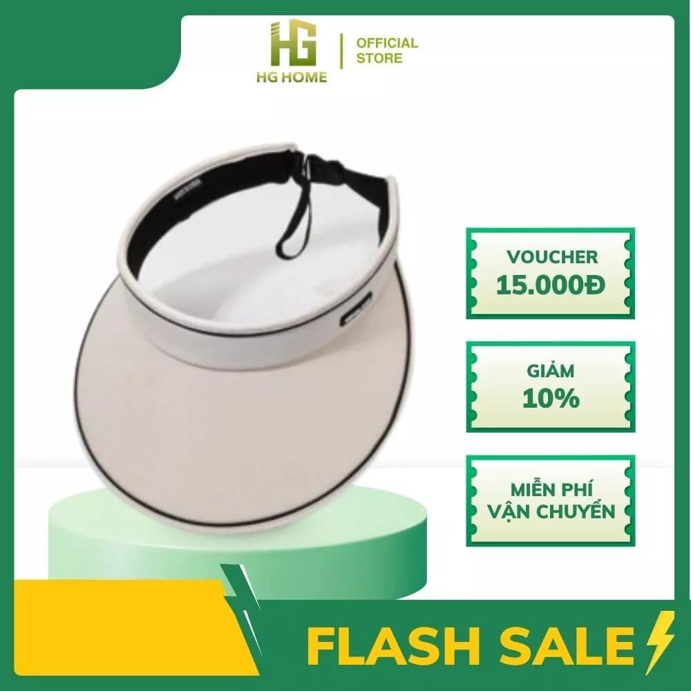 Mũ Chống Nắng Vành Rộng HGHOME Chống Tia UV Thiết Kế Nhỏ Gọn, Sang Trọng, Trẻ Trung, Năng Động
