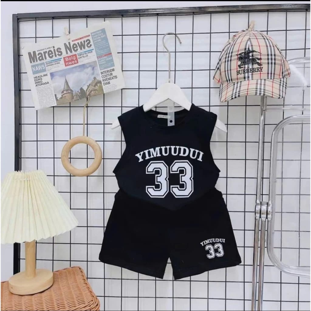 bộ quần áo ngắn tay bé trai size 12-44kg thiết kế áo 3 lỗ phong cách năng dộng chất cotton su thoáng mát(t33)