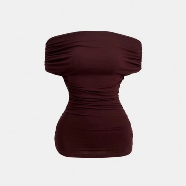 ( BUR-OFF SHOULDER 03 ) Áo trễ vai ôm sát, form chiếc eo co giãn | BAHYCHIC