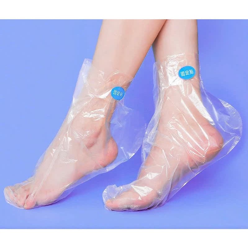 100 Bọc Nilong Ủ Chân + Kem Dưỡng Da 300ml Phục Hồi Da Chân ( Bọc Ủ Kem qua đêm ) Chân Bị Nứt Nẻ , Bong Tróc