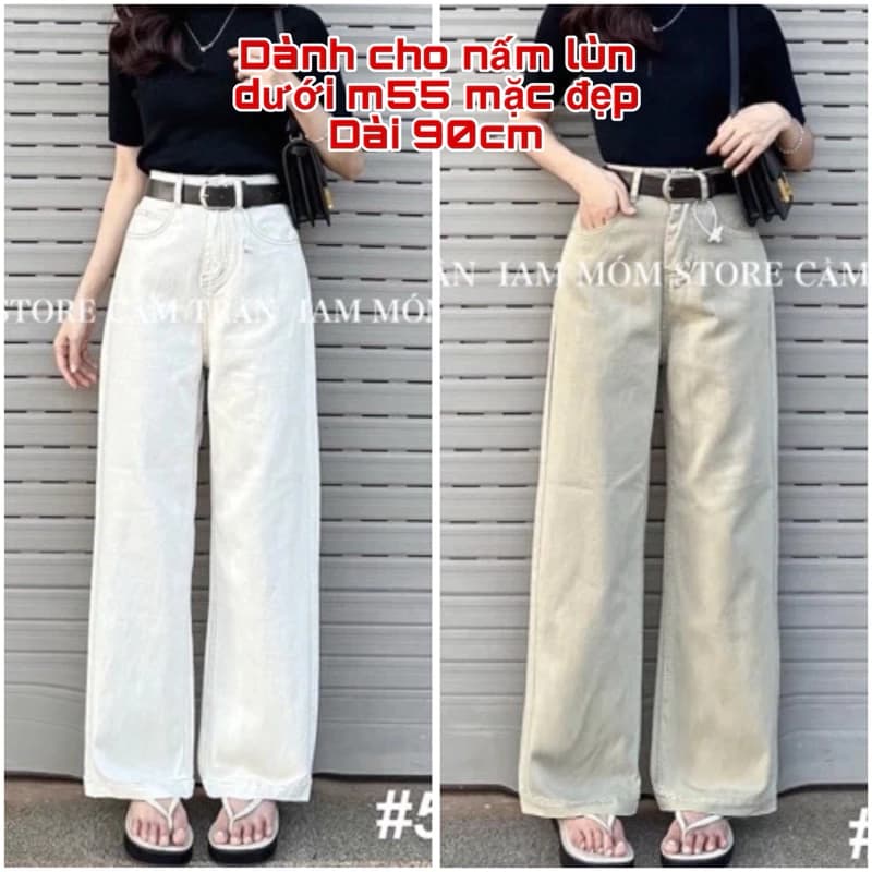 Quần jeans Kaki suông ống rộng (90-95-105cm ) KLii dành cho nấm🌷 Siêu đẹp Sẵn