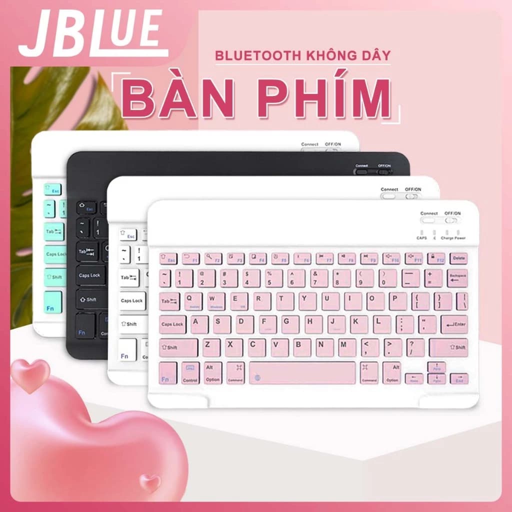 Bàn phím bluetooth không dây mini JBLue 10 inch/chuột không dây Cho Điện Thoại Ipad Máy Tính Laptop