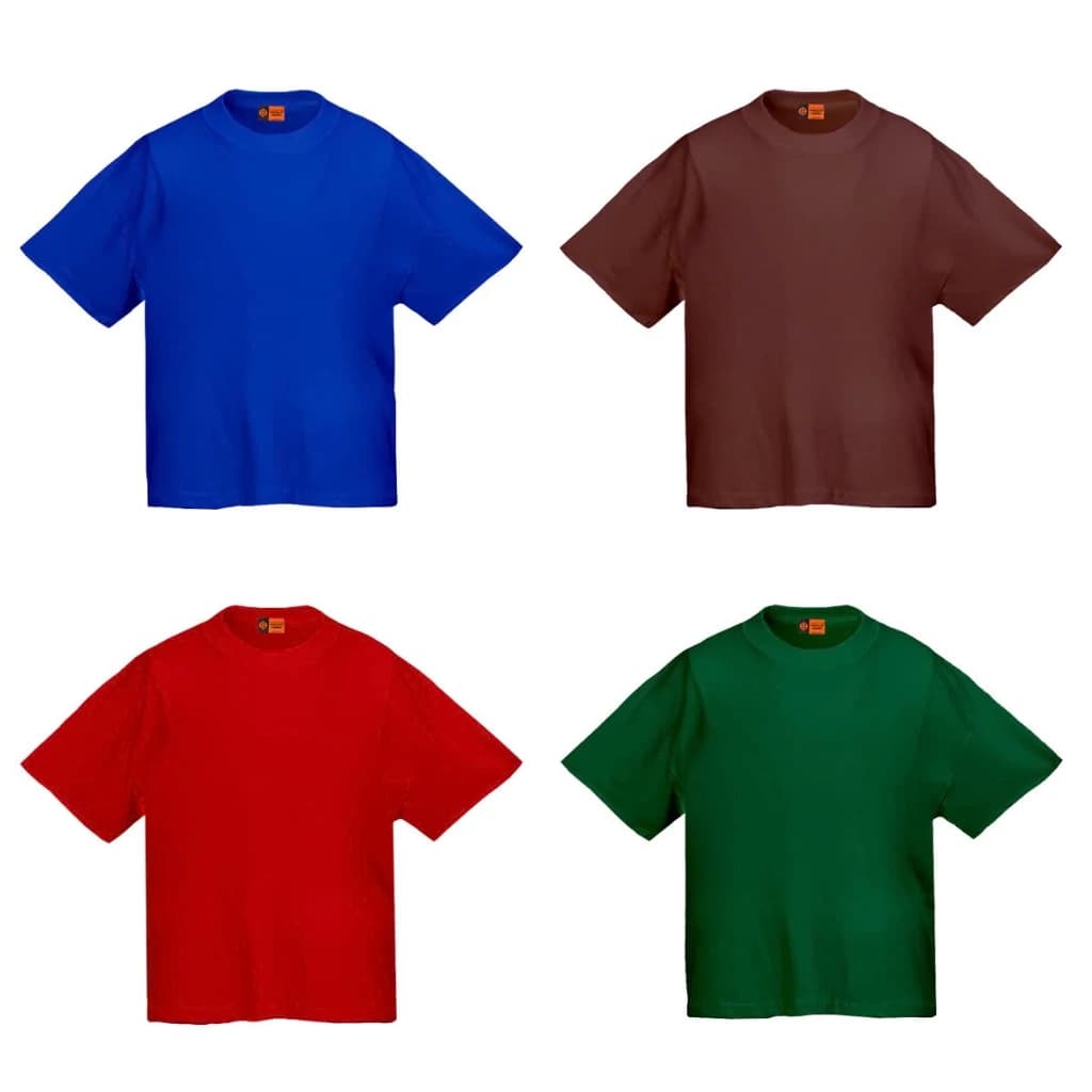 Áo thun trơn HIGHCLUB 4 màu XANH DƯƠNG/ĐỎ/NÂU/XANH LÁ form Oversize - Unisex