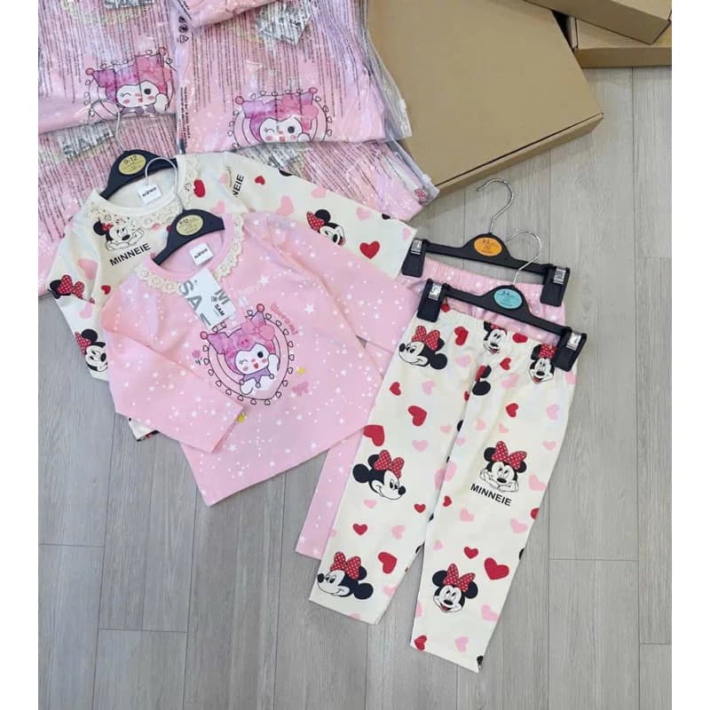 quần áo trẻ em, bộ quần áo dài tay thu đông micky korumi