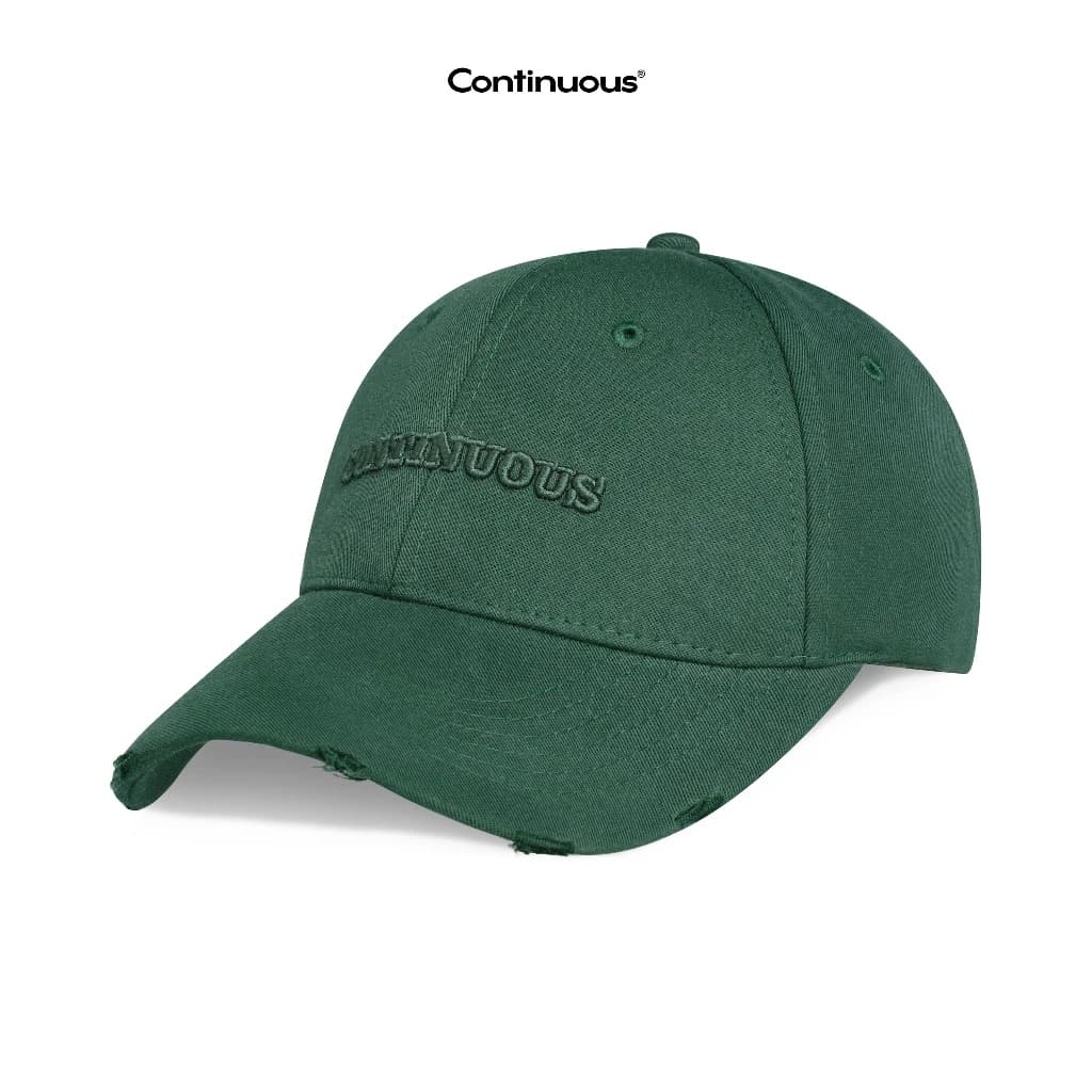 Nón lưỡi trai CONTINUOUS - CTNS -Thêu nổi 3D / Envy green/ Xanh lá đậm