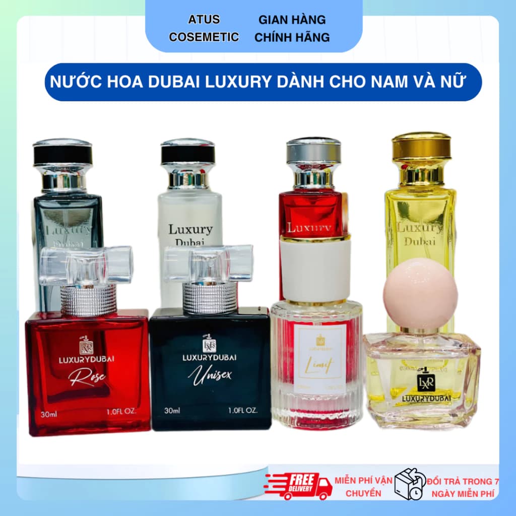 ( Chính hãng ) Nước hoa LUXURY DUBAI phiên bản mới 50ml và 30ml dành cho Nam và Nữ lưu hương lâu