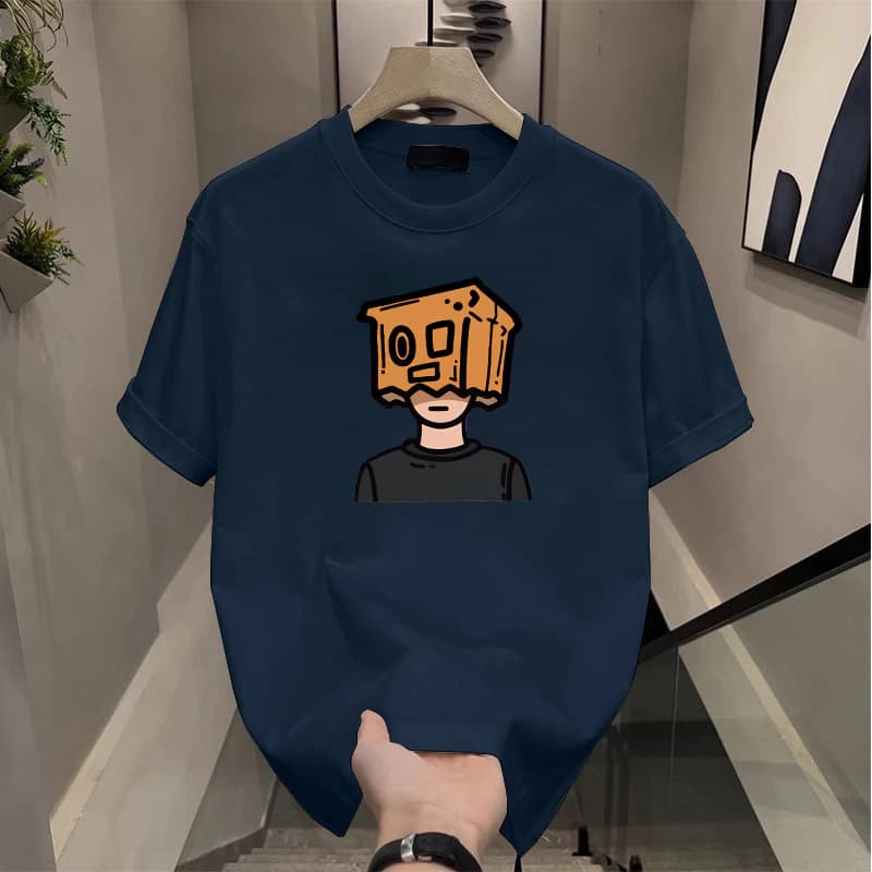 Áo thun nam tay lỡ HappyFamily tay ngắn  TOI KHÔNG THẤY Chất vải cotton 100 cao cấp