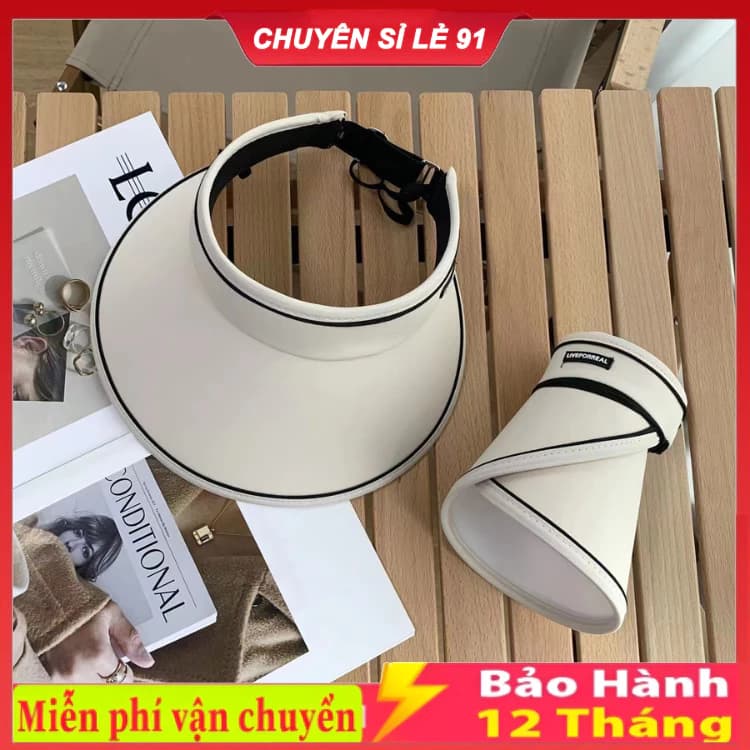 Mũ Chống Nắng thời trang , Nón Nam ,Nữ Nửa Đầu rộng vành Chống UV Năng Động Trẻ Trung