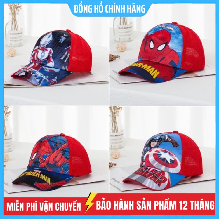 Mũ Siêu Nhân Cho Bé Trai, Mũ Công Chúa Cho Bé Gái, Đáy Lưới Mát Mẻ Cho Mùa Hè Có Thể Điều Chỉnh Kích Cỡ