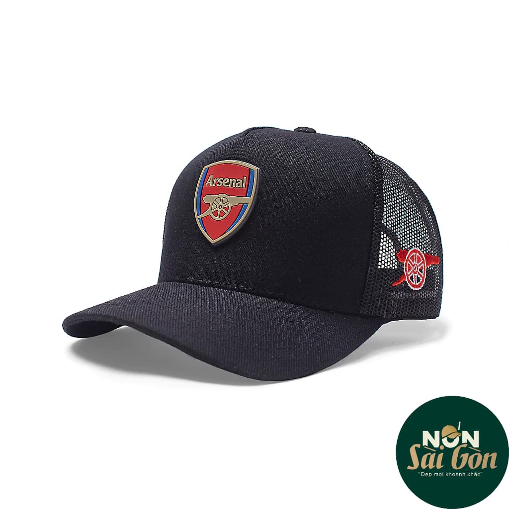 (Hàng VNXK) Nón kết , mũ lưỡi trai Arsenal Logo Đổ Nhựa nổi siêu đẹp (Ảnh thật)-ST01